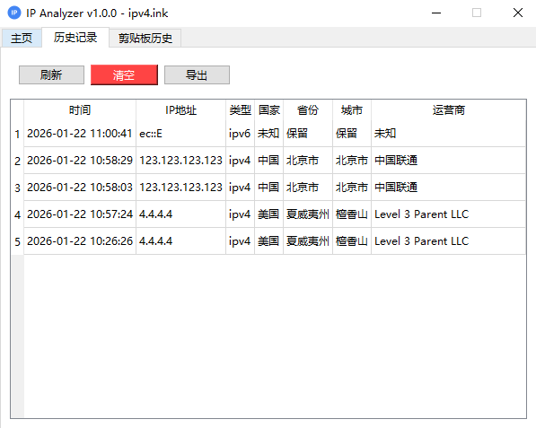 IP地理位置分析